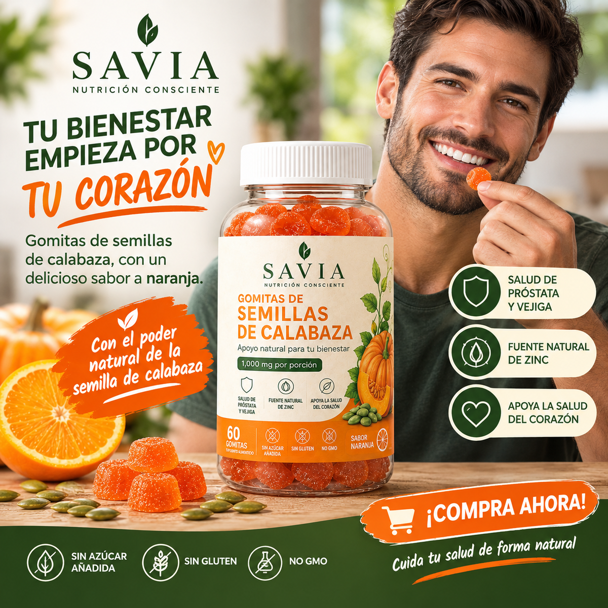 Savia Gomitas De Calabaza